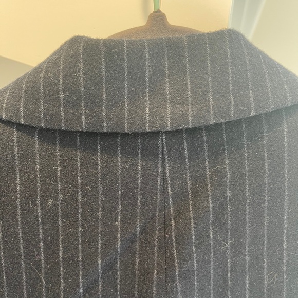 Zara woman blue wool stripe blazer - Picture 9 of 11